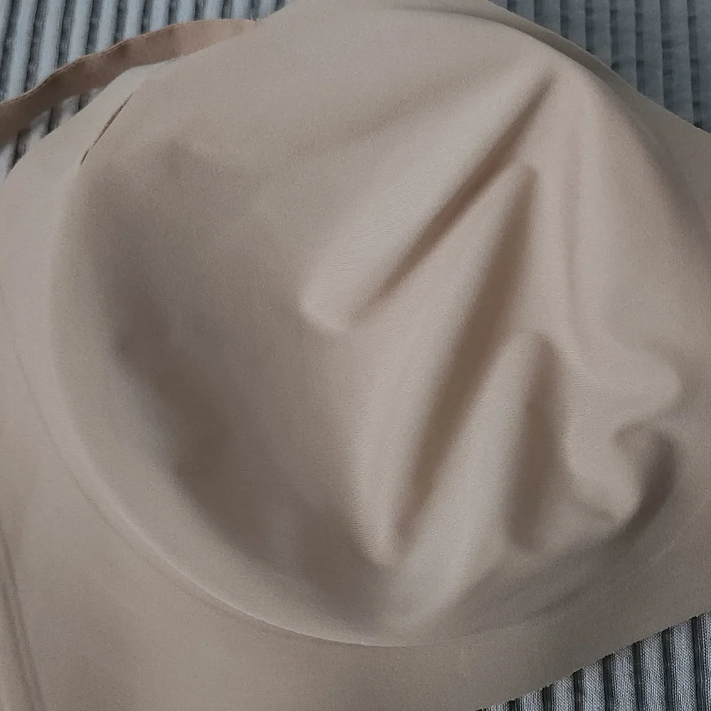 HoneyLove Silhouette Wireless Bra 1X Sand Nude Smoothing Wire Free Full Coverage